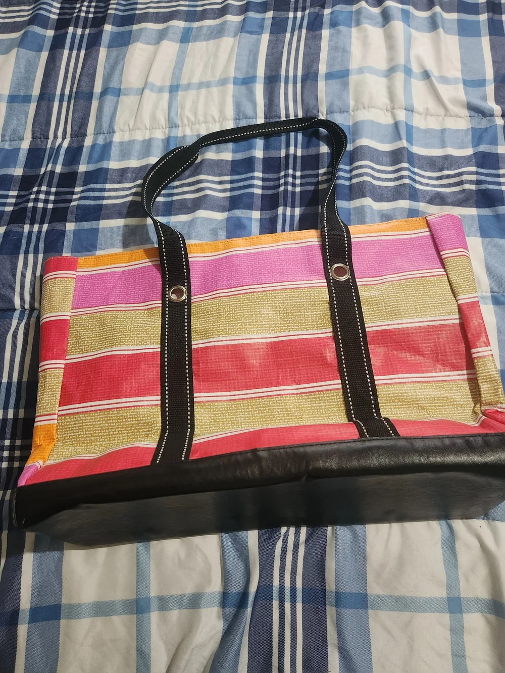 Scout Pink Striped Canvas Tote Bag - Picture 3 of 6